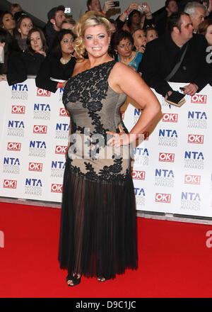 Gemma Collins National Television Awards 2012 (NTA) - Ankünfte London, England - 25.01.12 Stockfoto