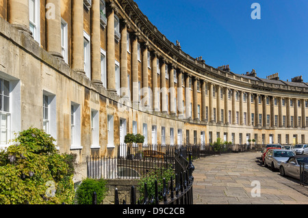 Bath, England - die Royal Crescent, Bath, Somerset, England, Vereinigtes Königreich Stockfoto