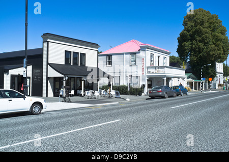 dh GREYTOWN Neuseeland Hauptstraße Gebäude aus der Kolonialzeit Stockfoto