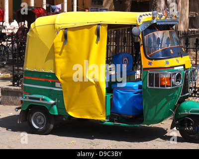 Rikscha Taxi in New Delhi, Indien Stockfoto