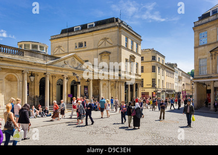 Römische Bäder / Pumpe Zimmer in Bath, Somerset, England, Großbritannien Stockfoto