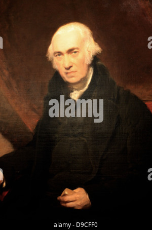 Detail aus "Portrait von James Watt" 1812, von Sir Thomas Lawrence (1769-1830). Stockfoto