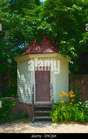 Koloniale Nebengebäude auf Washingtons Mount Vernon in Virginia. Stockfoto