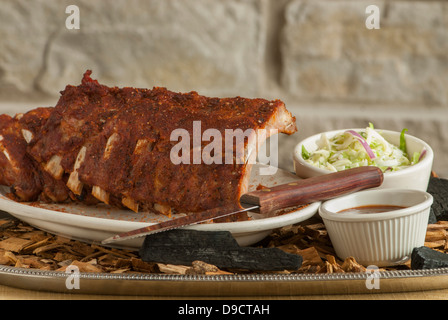 BBQ Ribs im luxuriösen Hotel. Stockfoto