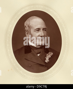 John Scott Russell (1808-1882) c 1878, Scottish - naval Architekt und Bauingenieur geboren. Gebaut Great Eastern, die Dampf schiff entworfen von Isambard Kingdom Brunel. Zuerst das Phänomen der Soliton zu desribe. Stockfoto