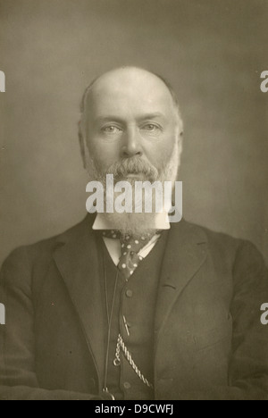 John Eldon Gorst (1836-1916) c 1890, englischer Jurist und Politiker. Mitglied des Parlaments für Chatham 1875-1892 und 1892-1906 für die Universität Cambridge: Generalstaatsanwalt 1885-1886. Stockfoto