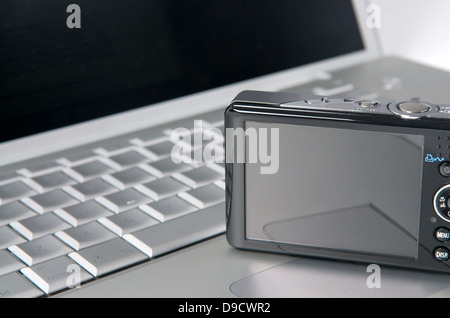 Kamera auf Mac-Computer-laptop Stockfoto