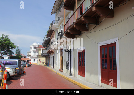 Avenida Eloy Alfaro Gebäude, Casco Antiguo, Panama Stockfoto