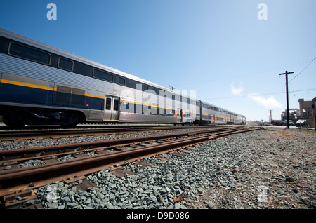 Amtrak Zug Eisenbahn in Berkeley Stockfoto