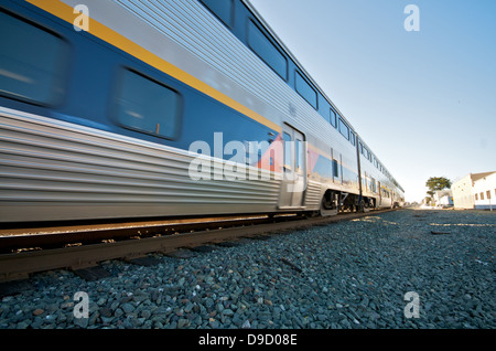 Amtrak Zug Eisenbahn in Berkeley Stockfoto