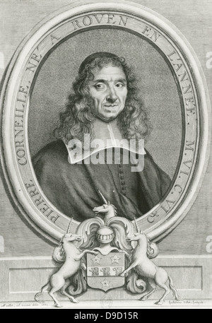 Pierre Corneille (1606-1684), französischer Autor, einer der drei großen siebzehnten Jahrhundert französischer Dramatiker, zusammen mit Molière und Racine Stockfoto