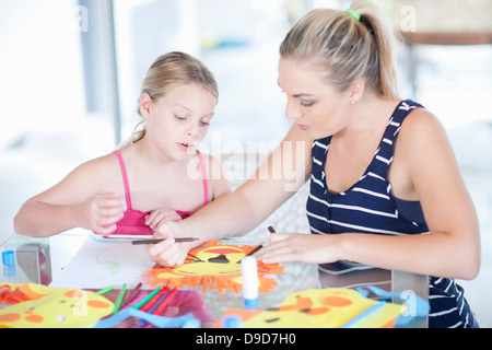 Kinder Maske machen party Stockfoto