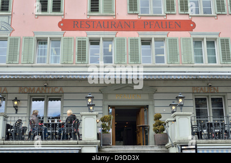 Restaurant Spielenwaren, Einsiedeln, Schwyz, Schweiz. Stockfoto