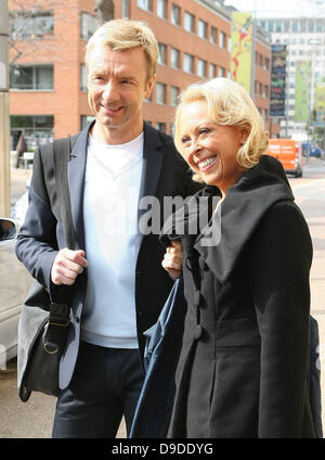 Jane Torvill und Christopher Dean in den ITV Studios London, England - 28.03.11 Stockfoto