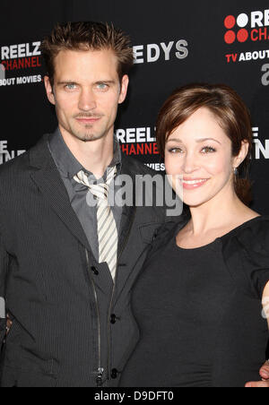 Autumn Reeser und Freund Jesse Warren Welt-Premiere von "The Kennedys" an der Academy of Motion Pictures Arts and Sciences Samuel Goldwyn Theater Beverly Hills, Kalifornien - 28.03.11 Stockfoto