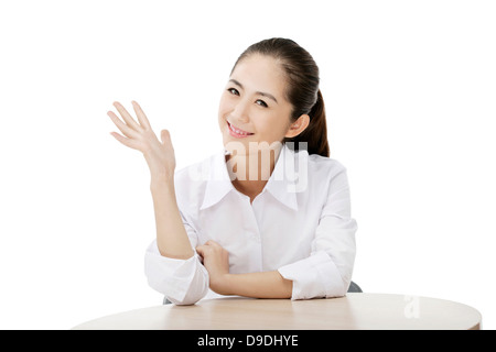 Orientalische Mode-Business-Frau Stockfoto