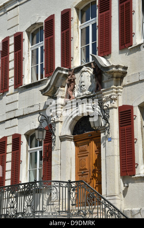 Hôtel de Ville (Rathaus), Delémont, Jura, Schweiz. Stockfoto