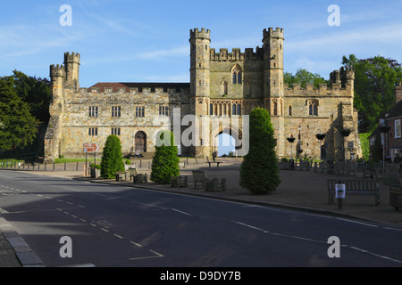 Battle Abbey Gatehouse East Sussex UK GB Stockfoto