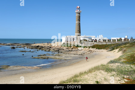 Die Küste bei Jose Ignacio auf Uruguay Stockfoto