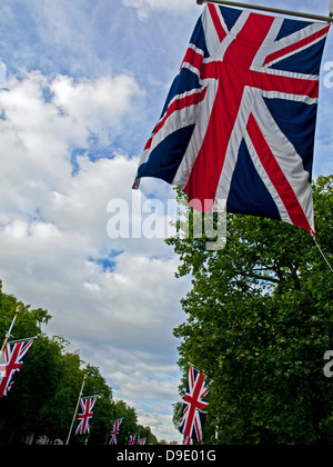 Union Fahnen zu schmücken, Einkaufszentrum, City of Westminster, London, England, Vereinigtes Königreich Stockfoto