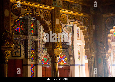 Einrichtung einer Festung Meherangarh Fort, Jodhpur, Rajasthan, Indien Stockfoto