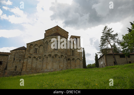 Geschichte und Geheimnis in der Toskana, la Pieve di Romena, Italien Stockfoto