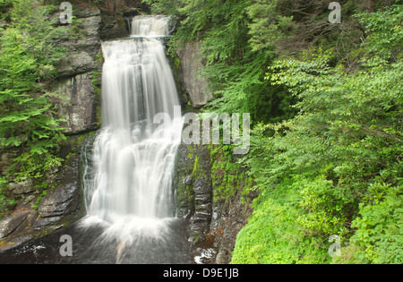 MAIN WASSERFÄLLE BUSHKILL FALLS THEMENPARK BUSHKILL CREEK PIKE COUNTY PENNSYLVANIA USA Stockfoto