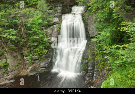 MAIN WASSERFÄLLE BUSHKILL FALLS THEMENPARK BUSHKILL CREEK PIKE COUNTY PENNSYLVANIA USA Stockfoto