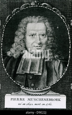 Pieter von Musschenbroek (1692-1761), niederländischer Physiker. Stockfoto