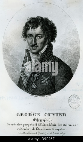 Georges Cuvier (1769-1832), französischer Naturforscher und Zoologe. Stockfoto