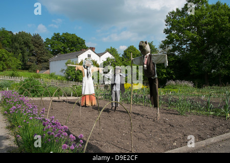 UK, Cheshire, Styal, Styal Mühle, Lehrling-Haus-Gärten Stockfoto