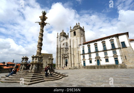 Kathedrale von Porto Portugal Stockfoto