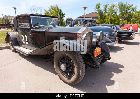 Rally von Retro-Autos "Peking-Paris 2013" Stockfoto