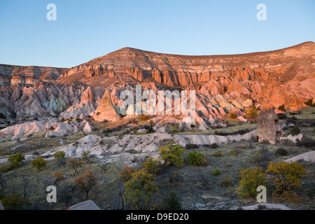 Colorfuls Bizzare Felsen in Kappadokien Stockfoto