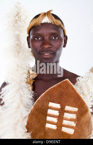 Afrikanischen Stammesangehörigen Closeup portrait Stockfoto