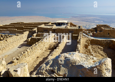 Lagerräume für die jüdische Festung Masada in der Nähe von Toten Meer, Israel, Naher Osten Stockfoto