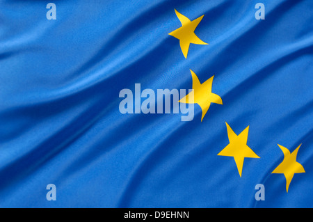 Flagge der EWG, Europa, Sterne, EG, Europäische Gemeinschaft Stockfoto