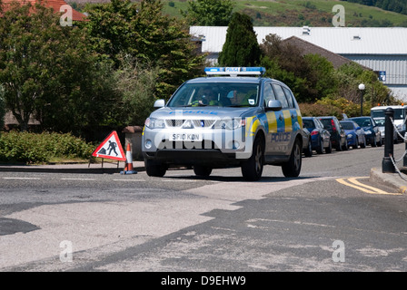 2009 der Polizei Streifenwagen Schottland Mitsubishi Outlander Stockfoto