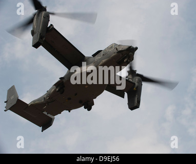 Ein US-Air Force CV-22 Osprey Tiltrotor Flugzeug. Stockfoto