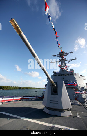 Geführte Flugkörper Zerstörer USS Jason Dunham. Stockfoto