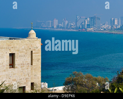 Blick von Jaffa, Tel Aviv, Israel Stockfoto