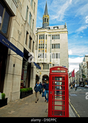 Blick auf das Atkinson-Glockenspiel, London ist nur carillon, Old Bond Street, Mayfair, London, England, Vereinigtes Königreich Stockfoto