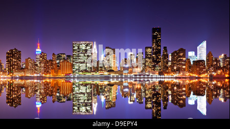 Panorama von Midtown New York City Stockfoto