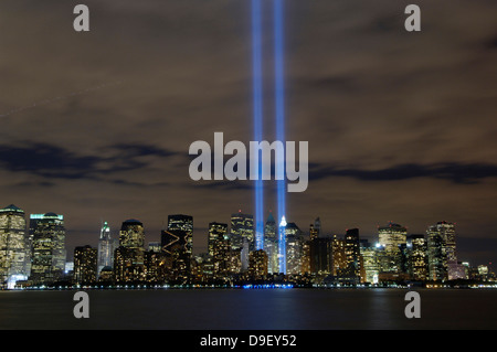 Die Tribute in Light Memorial. Stockfoto