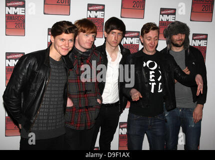 Gast Shockwaves NME Awards 2011 statt in der O2 Academy Brixton - Ankünfte London, England - 23.02.11 Stockfoto