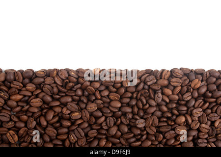 Frisch geröstete Kaffeebohnen, frisch gerösteten Kaffeebohnen Stockfoto