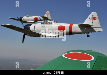 Flugzeuge aus der Tora, Tora, Tora-Demo-Team. Stockfoto