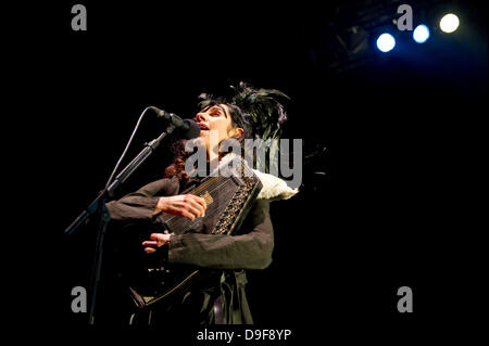 PJ Harvey tritt bei der Troxy London, England - 27.02.11 Stockfoto