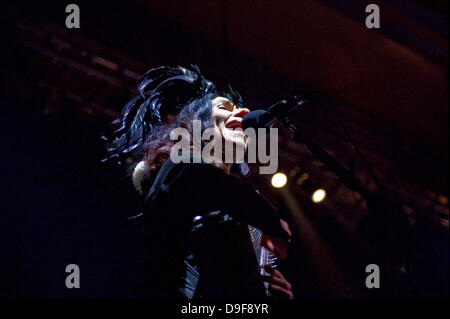 PJ Harvey tritt bei der Troxy London, England - 27.02.11 Stockfoto