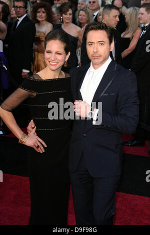 Robert Downey Jr. und Susan Downey 83rd Annual Academy Awards (Oscars) im Kodak Theatre - Ankünfte Los Angeles, Kalifornien - 27.02.11 statt Stockfoto